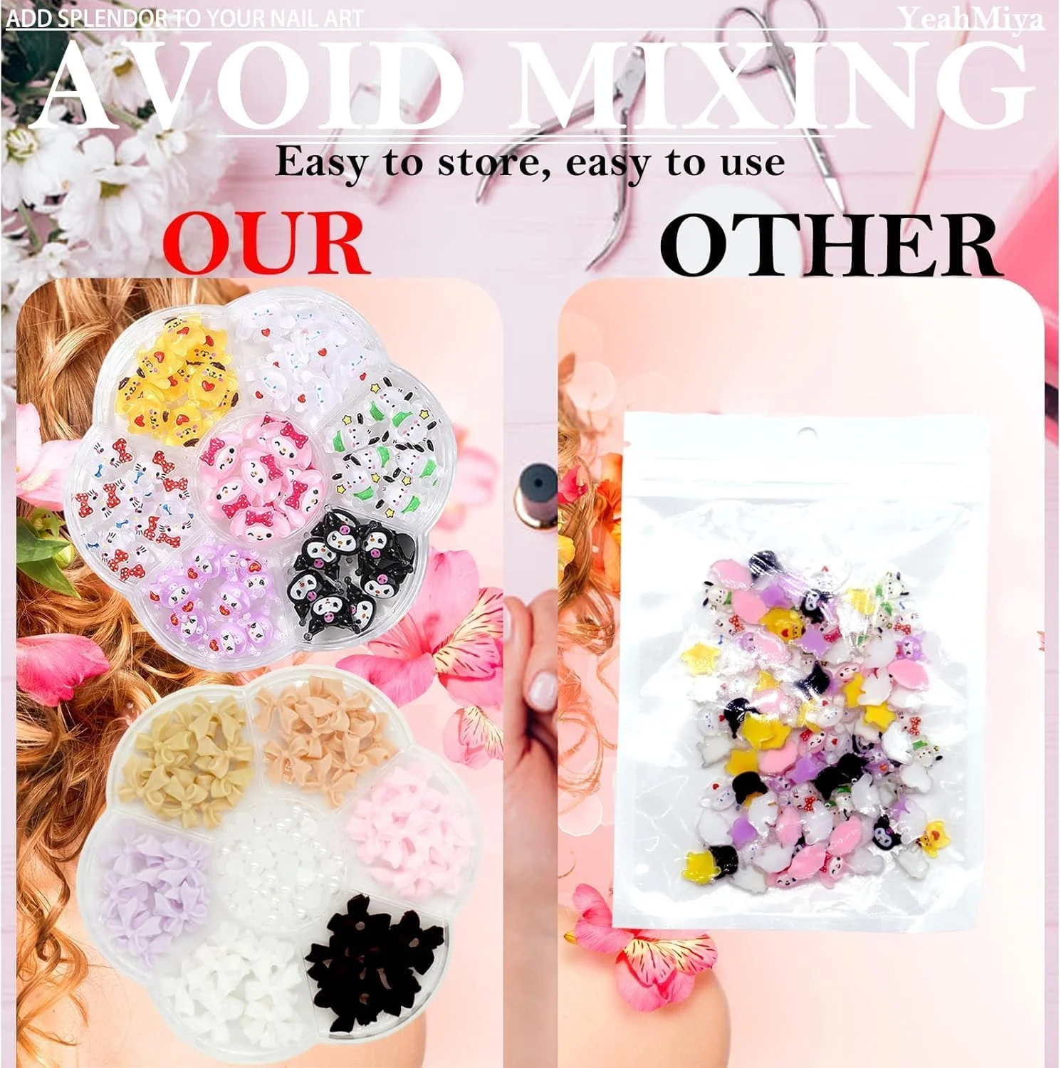 70 عدد آویز ناخن طرح فانتزی آمزویا، 7 مدل سه بعدی تزیین ناخن، آویز رزینی تخت برای تزیین ناخن، گیره مو، ساخت جواهرات و قاب گوشی و غیره 70 عدد آویز ناخن طرح فانتزی آمزویا، 7 مدل سه بعدی تزیین ناخن، آویز رزینی تخت برای تزیین ناخن، گیره مو، ساخت جواهرات و قاب گوشی و غیره