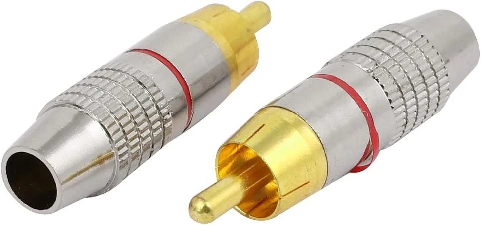 آداپتور اتصال کابل قفل شونده صوتی تصویری فلزی RCA نر (توزیع الکتریکی) Aexit، 6 عدد آداپتور اتصال کابل قفل شونده صوتی تصویری فلزی RCA نر (توزیع الکتریکی) Aexit، 6 عدد