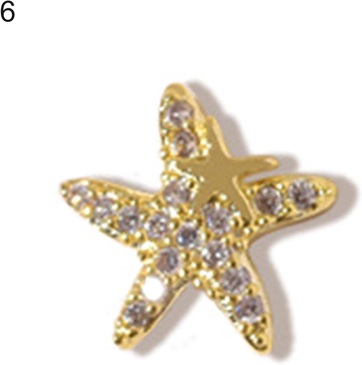 نگین و مروارید تزئینی ناخن براق مناسب مهمانی، بسته 6 عددی نگین و مروارید تزئینی ناخن براق مناسب مهمانی، بسته 6 عددی