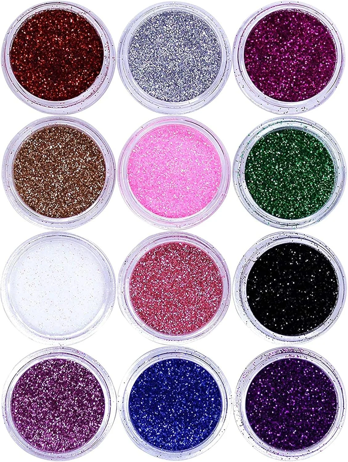 ست 12 رنگ اکلیل ریز KASTWAVE برای رزین، هنر و صنایع دستی، آرایش جشنواره، اکلیل درشت آرایشی برای بدن، ناخن، صورت، مو، سایه چشم، ساخت براق کننده لب ست 12 رنگ اکلیل ریز KASTWAVE برای رزین، هنر و صنایع دستی، آرایش جشنواره، اکلیل درشت آرایشی برای بدن، ناخن، صورت، مو، سایه چشم، ساخت براق کننده لب