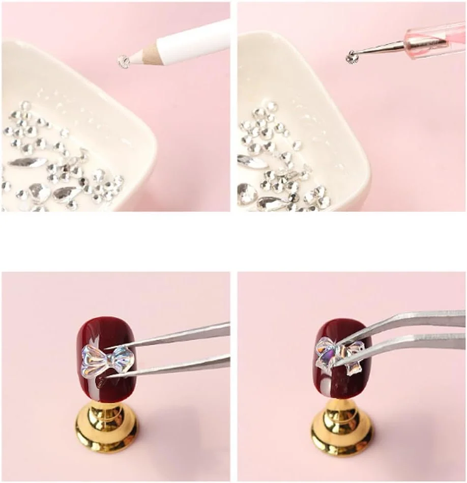 ست نگین ناخن – ۲۴ رنگ سنگ های گرد تخت ۳ و ۴ میلی متری برای ناخن، کاردستی و جواهرسازی به همراه موچین، قلم طراحی و ابزار برداشتن (۳۵۰۰ عدد) ست نگین ناخن – ۲۴ رنگ سنگ های گرد تخت ۳ و ۴ میلی متری برای ناخن، کاردستی و جواهرسازی به همراه موچین، قلم طراحی و ابزار برداشتن (۳۵۰۰ عدد)