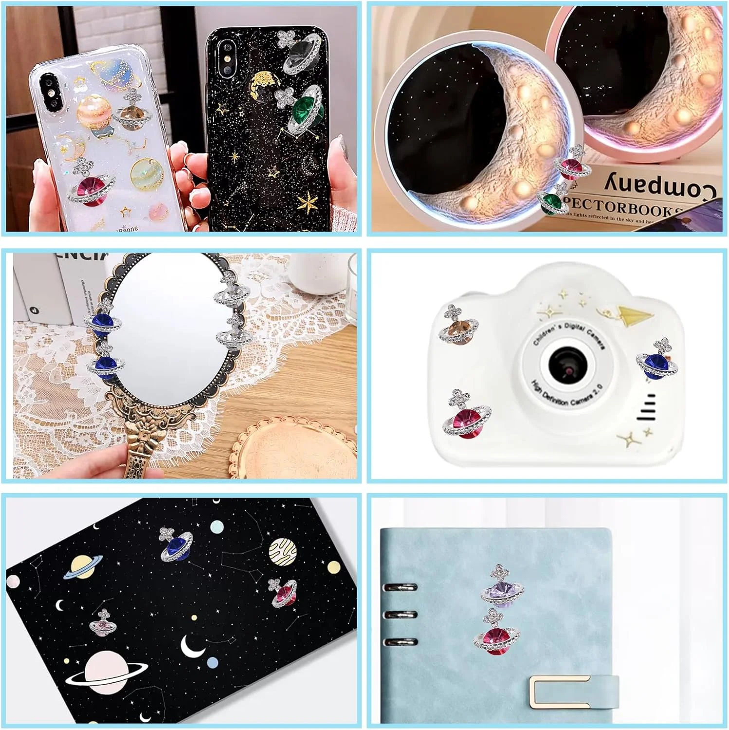 نگین های سه بعدی ناخن برای طراحی ناخن - 60 عدد سنگ های قیمتی سیاره ای رنگارنگ برای ناخن، جواهرات الماسی برای دختران و زنان، لوازم جانبی تزئینی، جواهرات ناخن، صنایع دستی DIY نگین های سه بعدی ناخن برای طراحی ناخن - 60 عدد سنگ های قیمتی سیاره ای رنگارنگ برای ناخن، جواهرات الماسی برای دختران و زنان، لوازم جانبی تزئینی، جواهرات ناخن، صنایع دستی DIY