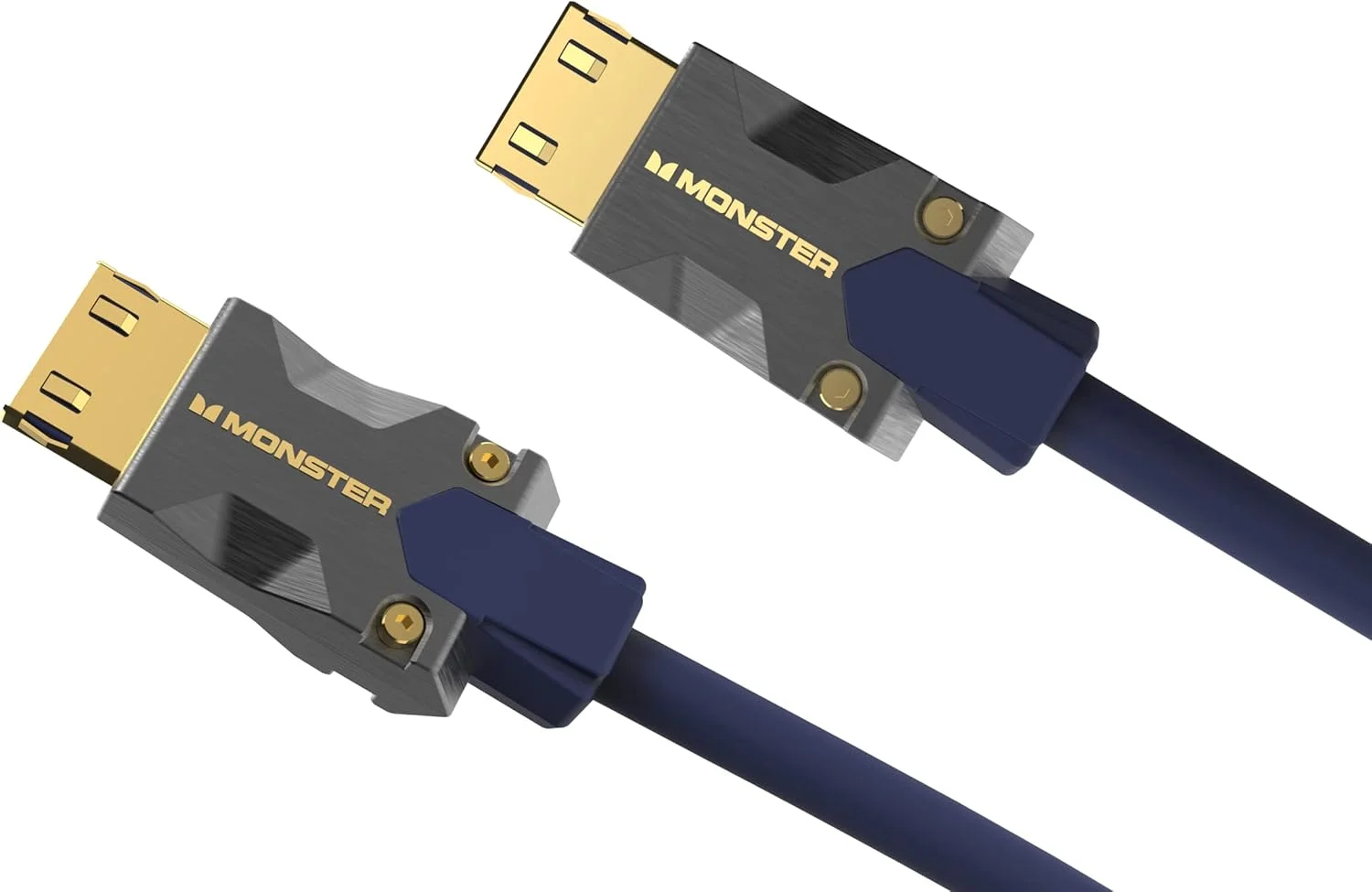 کابل Monster M3000 HDMI 2.1، طول 3 متر، 8K@60Hz، 4K@120Hz، سرعت فوق العاده بالا 48Gbps، HDR، eArc، اتصالات طلایی، سازگار با PS4/PS5/Xbox، آبی