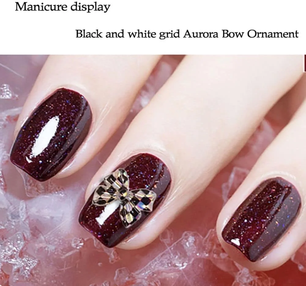 تزئینات ناخن طرح قلب دخترانه، رنگی، ظریف، موزاییکی ژاپنی، کلاسیک، لوازم جانبی مانیکور، جواهرات هنری ناخن DIY، طرح شطرنجی، پاپیون (مشکی) تزئینات ناخن طرح قلب دخترانه، رنگی، ظریف، موزاییکی ژاپنی، کلاسیک، لوازم جانبی مانیکور، جواهرات هنری ناخن DIY، طرح شطرنجی، پاپیون (مشکی)