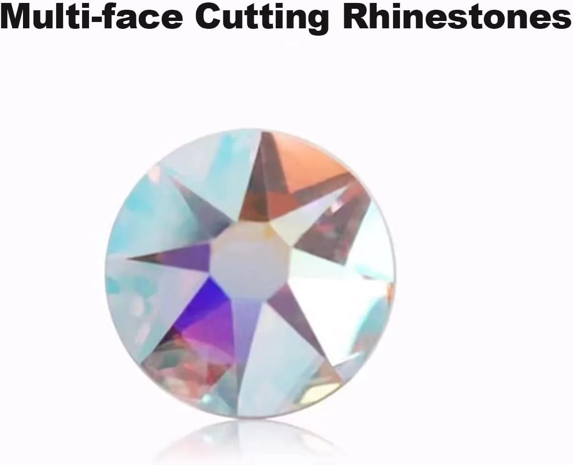 نگین های یاوش AB کریستالی، 6 سایز مختلف نگین های براق AB، نگین های اکریلیک پشت صاف گرد بدون حرارت برای جواهرات، لباس، هدبند، هنر ناخن، قاب گوشی و غیره (نگین AB، 1.5mm-4.0mm). نگین های یاوش AB کریستالی، 6 سایز مختلف نگین های براق AB، نگین های اکریلیک پشت صاف گرد بدون حرارت برای جواهرات، لباس، هدبند، هنر ناخن، قاب گوشی و غیره (نگین AB، 1.5mm-4.0mm).