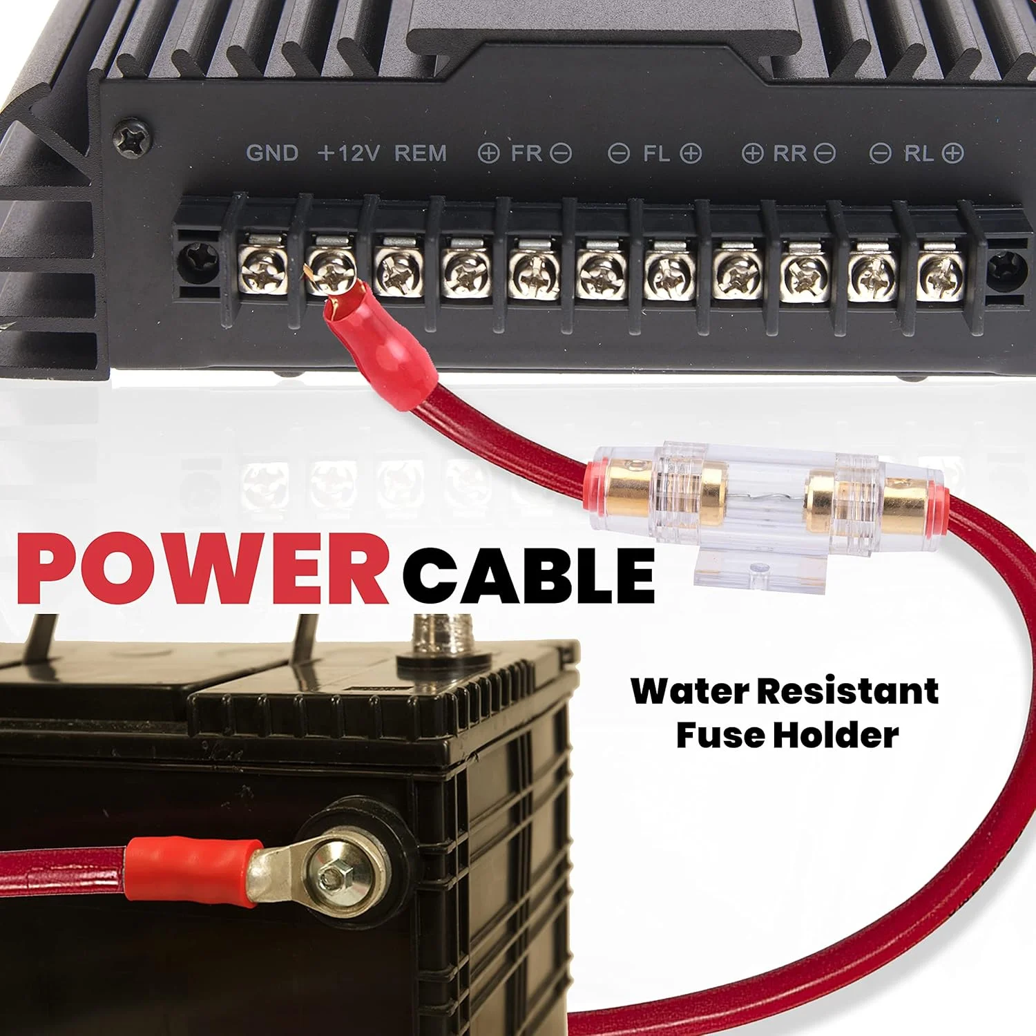 کیت سیم کشی استریو خودرو Pyle - کابل های نصب آمپلی فایر صوتی و بلندگوی ساب ووفر (گیج 4)، آبی (PLAM40) کیت سیم کشی استریو خودرو Pyle - کابل های نصب آمپلی فایر صوتی و بلندگوی ساب ووفر (گیج 4)، آبی (PLAM40)