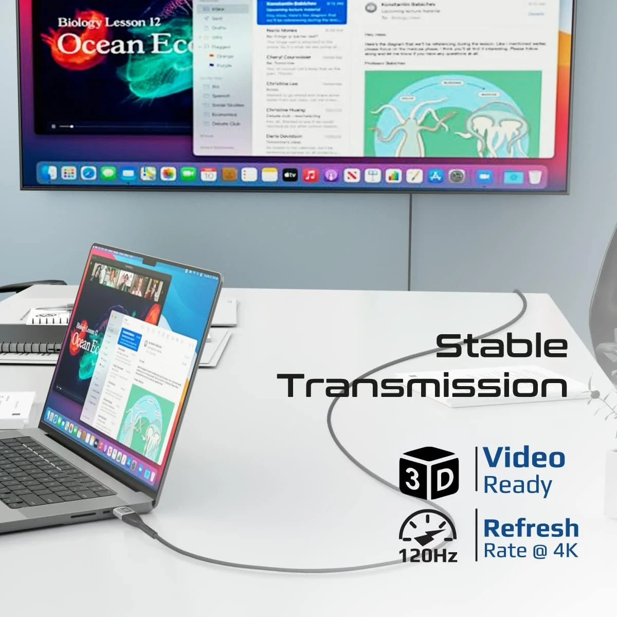 کابل HDMI 2.1 پرومیت PrimeLink8K-500، کابل باریک 5 متری HDMI به HDMI با پهنای باند 48 گیگابیت بر ثانیه، رزولوشن 8K@60Hz، سیم UHD Dynamic HDR eARC برای مک بوک پرو، PS5، تلویزیون، ایکس باکس، روکو، تلویزیون UHD، پروژکتور بلوری کابل HDMI 2.1 پرومیت PrimeLink8K-500، کابل باریک 5 متری HDMI به HDMI با پهنای باند 48 گیگابیت بر ثانیه، رزولوشن 8K@60Hz، سیم UHD Dynamic HDR eARC برای مک بوک پرو، PS5، تلویزیون، ایکس باکس، روکو، تلویزیون UHD، پروژکتور بلوری