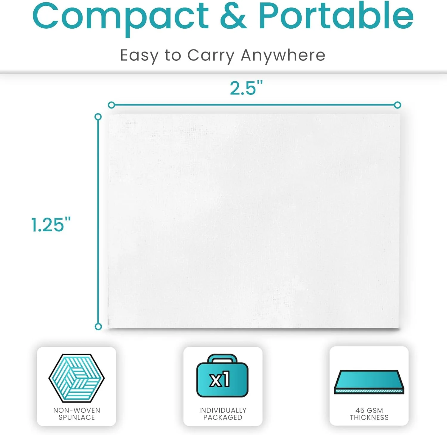 دستمال مرطوب پاک کننده چسب پزشکی ViveCare برای پوست (بسته 50 عددی) - پدهای پاک کننده چسب بدون سوزش - دستمال مرطوب و پاک کننده چسب استومی و سد پوستی