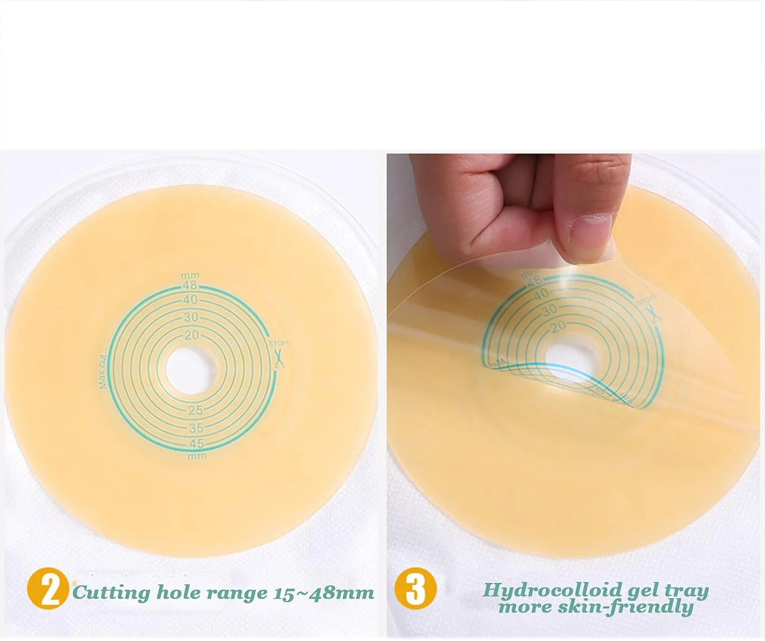 لوازم اوروستومی، کیسه های تخلیه دار استومی، کیسه های استومی یا کولوستومی ایلئوستومی مراقبت از استوما (حداکثر برش 48 میلی متر) 15 عدد لوازم اوروستومی، کیسه های تخلیه دار استومی، کیسه های استومی یا کولوستومی ایلئوستومی مراقبت از استوما (حداکثر برش 48 میلی متر) 15 عدد