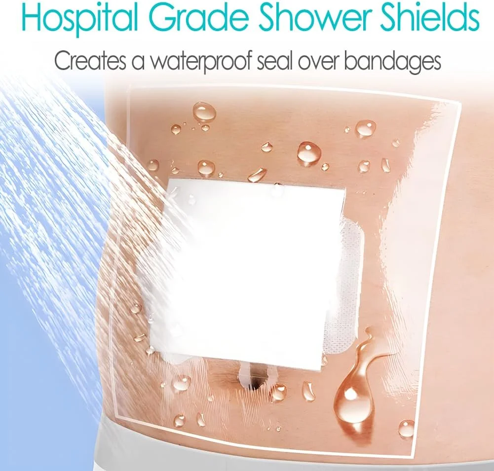 محافظ ضدآب دوش کاتتر دیالیز | محافظ دوش 30x30 سانتیمتری با پد مرکزی نچسب | لوازم جانبی دیالیز صفاقی پورت قفسه سینه محافظ ضدآب دوش کاتتر دیالیز | محافظ دوش 30x30 سانتیمتری با پد مرکزی نچسب | لوازم جانبی دیالیز صفاقی پورت قفسه سینه