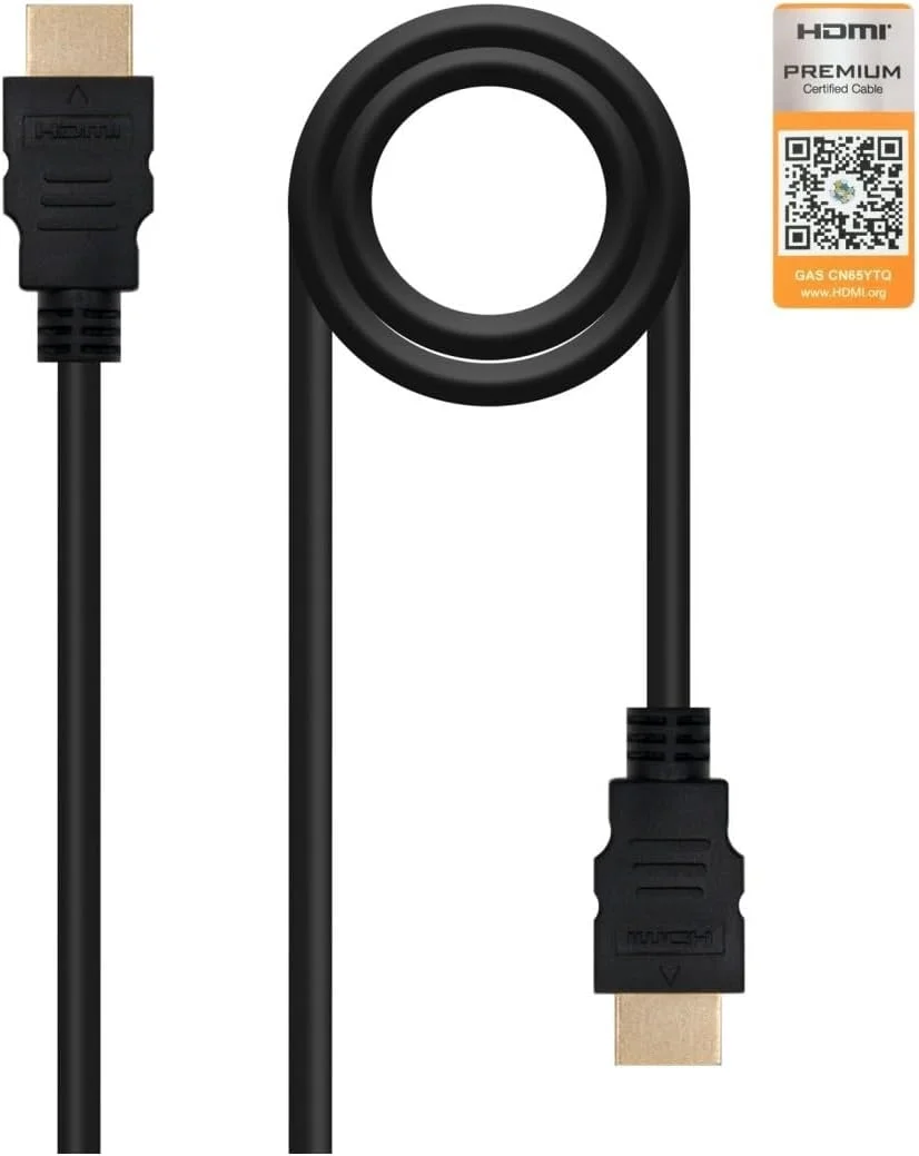 کابل HDMI V2.0 با گواهینامه 4K@60Hz A/M برند PRENDELUZ - ایده آل برای پخش ویدئو و صدای با کیفیت بالا در دستگاه های سازگار.
