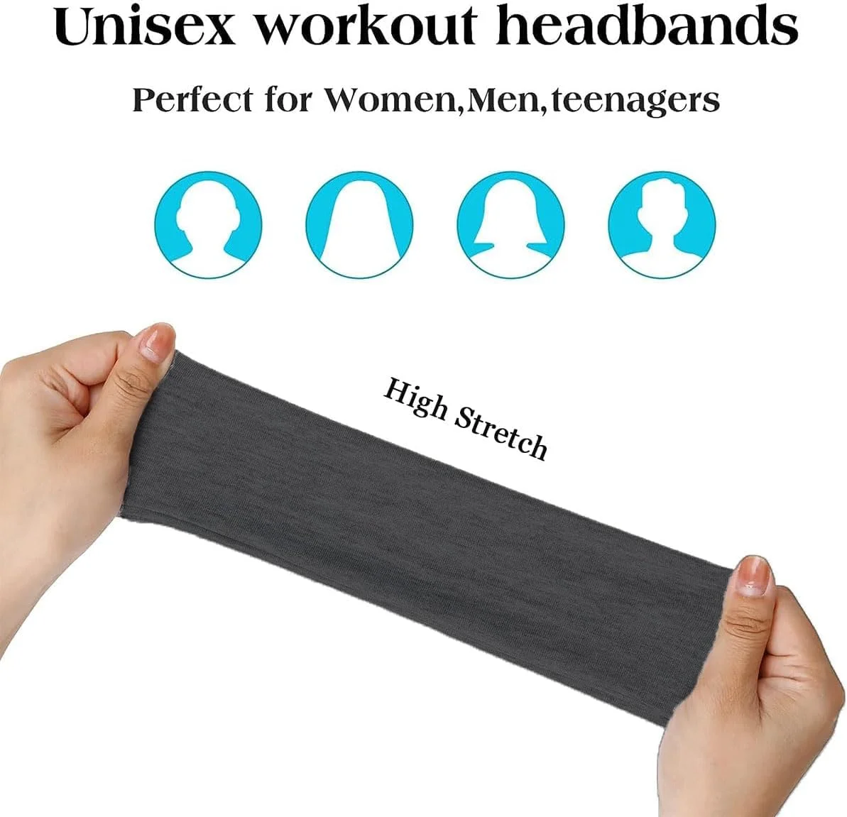 هدبند پهن زنانه 6 عددی - هدبندهای نرم، کشسان، نازک و ضد تعریق برای تمرین، یوگا، ورزش و تابستان - اکسسوری موی شیک برای ورزش و استفاده روزانه هدبند پهن زنانه 6 عددی - هدبندهای نرم، کشسان، نازک و ضد تعریق برای تمرین، یوگا، ورزش و تابستان - اکسسوری موی شیک برای ورزش و استفاده روزانه