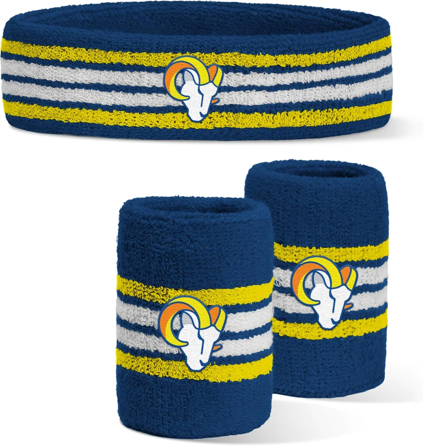 هدبند و مچ بند طرح تیم لس آنجلس رمز NFL با مجوز رسمی هدبند و مچ بند طرح تیم لس آنجلس رمز NFL با مجوز رسمی