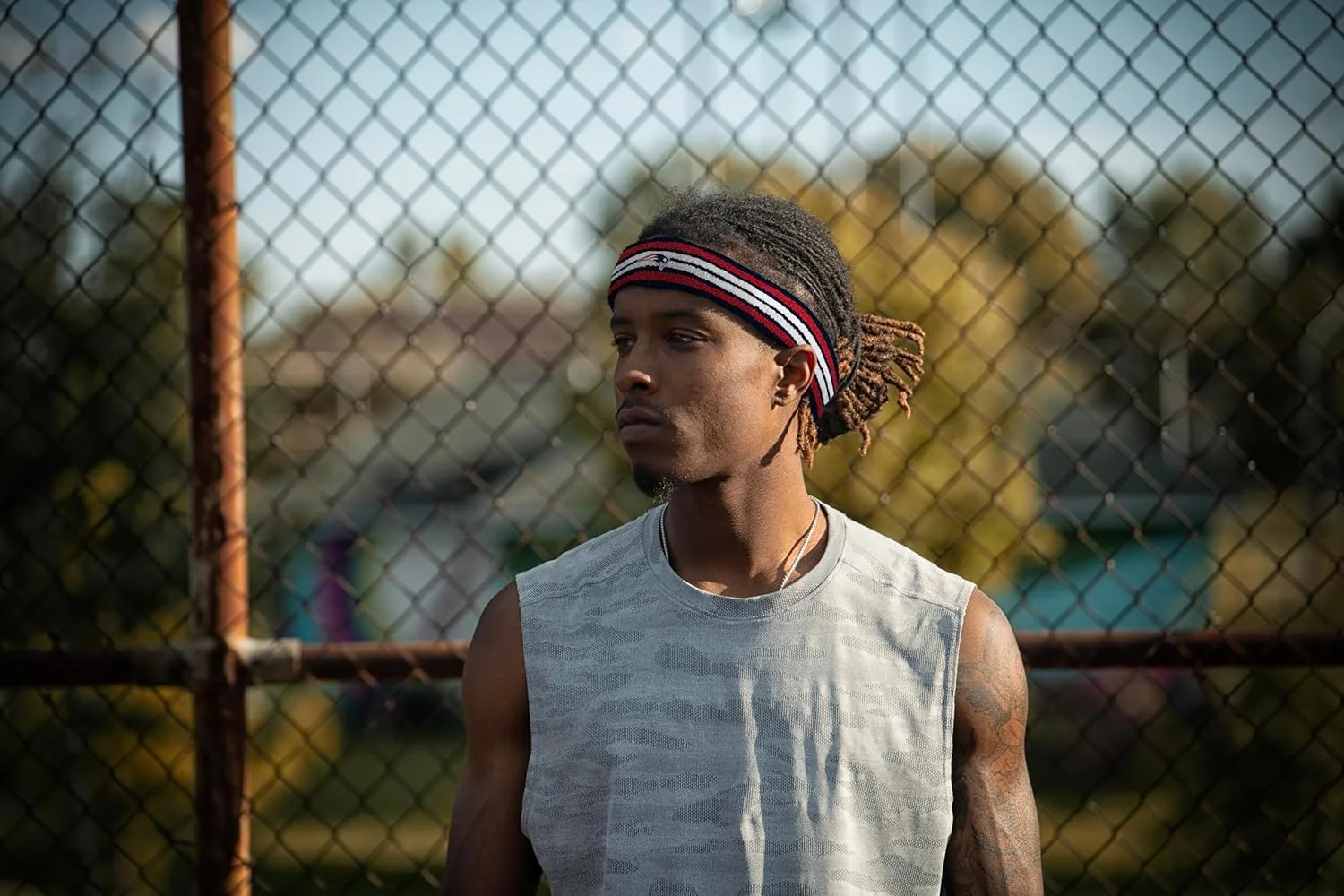 ست هدبند و مچ بند طرح لوگوی تیم نیو انگلند پاتریوتز ست هدبند و مچ بند طرح لوگوی تیم نیو انگلند پاتریوتز