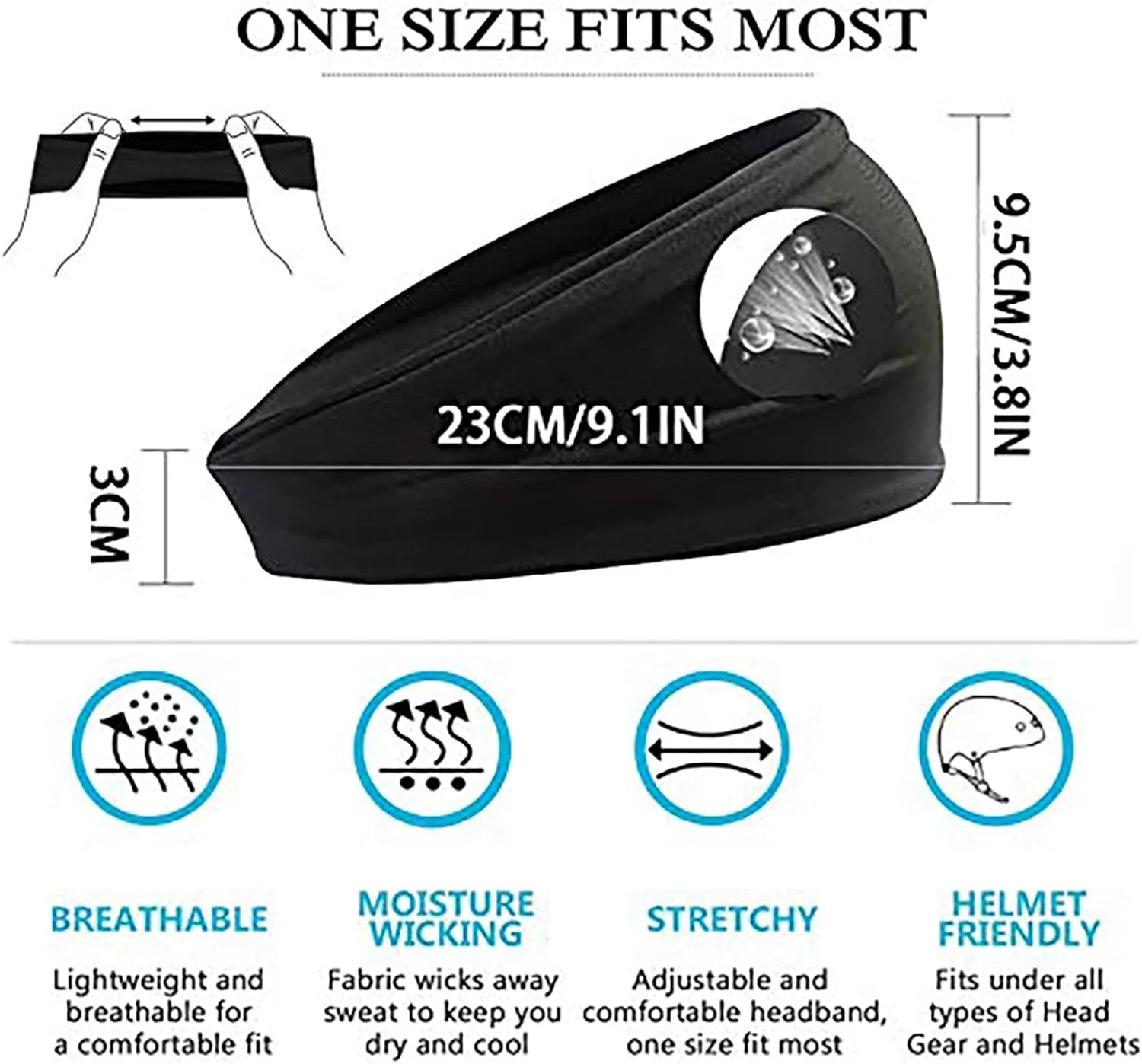 هدبند ورزشی 4 عددی Aamze مناسب آقایان و بانوان، هدبند عرق گیر برای ورزش، دویدن، دوچرخه سواری، مسافرت، جذب رطوبت، کشسان (مشکی) هدبند ورزشی 4 عددی Aamze مناسب آقایان و بانوان، هدبند عرق گیر برای ورزش، دویدن، دوچرخه سواری، مسافرت، جذب رطوبت، کشسان (مشکی)