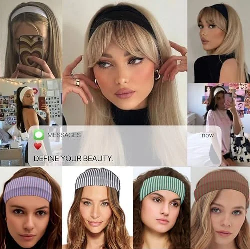 4 عدد هدبند پهن زنانه طرح راه راه، کشی و الاستیک، مناسب ورزش، یوگا و دویدن، اکسسوری موی شیک برای زنان، مناسب استفاده روزانه و فعالیت های ورزشی 4 عدد هدبند پهن زنانه طرح راه راه، کشی و الاستیک، مناسب ورزش، یوگا و دویدن، اکسسوری موی شیک برای زنان، مناسب استفاده روزانه و فعالیت های ورزشی