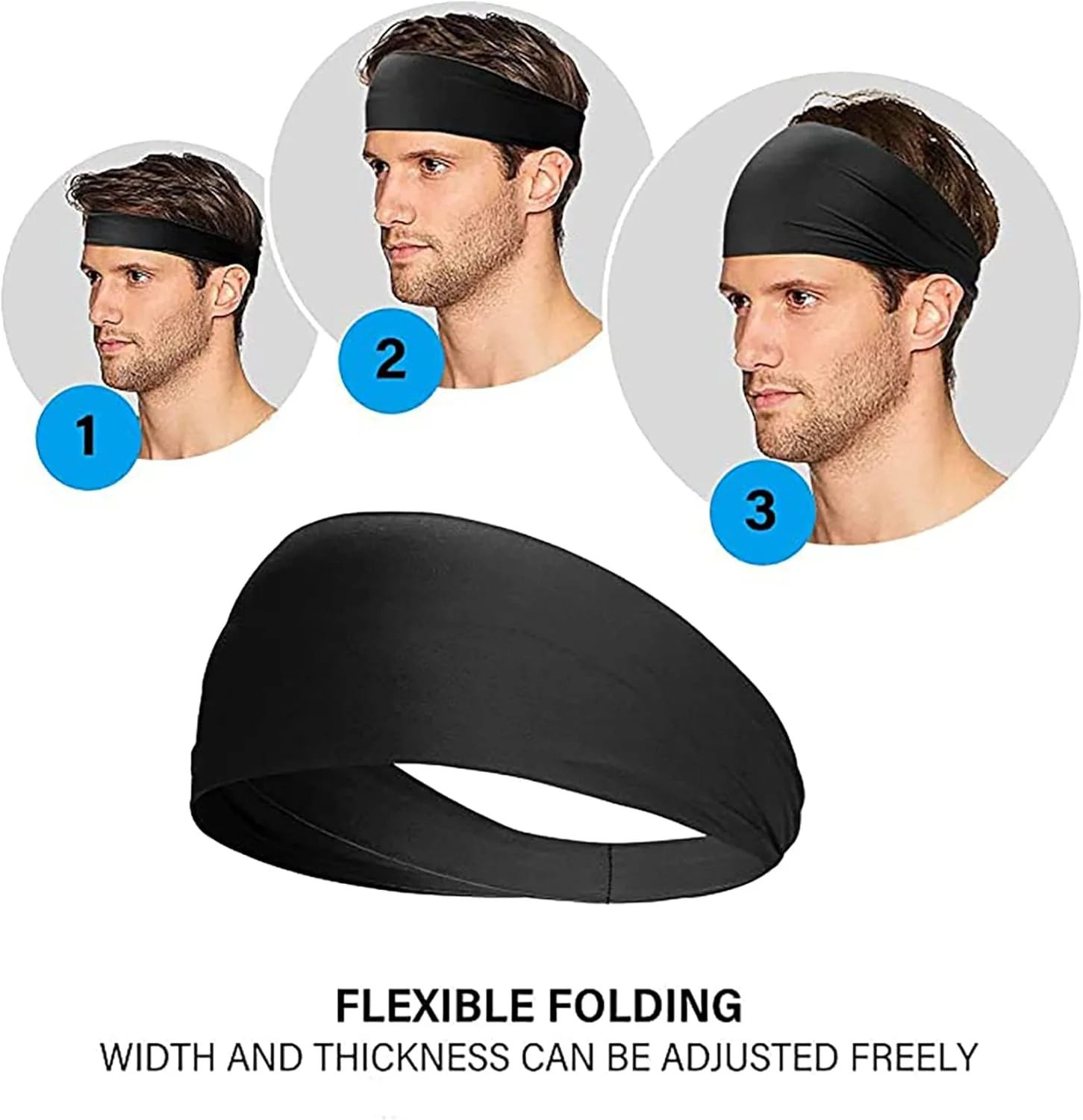 هدبند ورزشی 4 عددی Aamze مناسب آقایان و بانوان، هدبند عرق گیر برای ورزش، دویدن، دوچرخه سواری، مسافرت، جذب رطوبت، کشسان (مشکی) هدبند ورزشی 4 عددی Aamze مناسب آقایان و بانوان، هدبند عرق گیر برای ورزش، دویدن، دوچرخه سواری، مسافرت، جذب رطوبت، کشسان (مشکی)