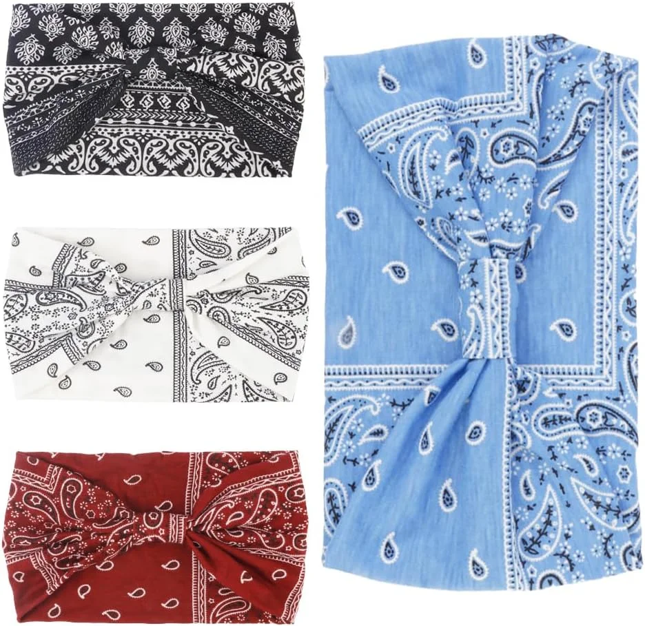 بسته 4 عددی هدبند پهن زنانه طرح بوهو با طرح های مختلف، مناسب ورزش، یوگا، دویدن و استفاده روزمره بسته 4 عددی هدبند پهن زنانه طرح بوهو با طرح های مختلف، مناسب ورزش، یوگا، دویدن و استفاده روزمره