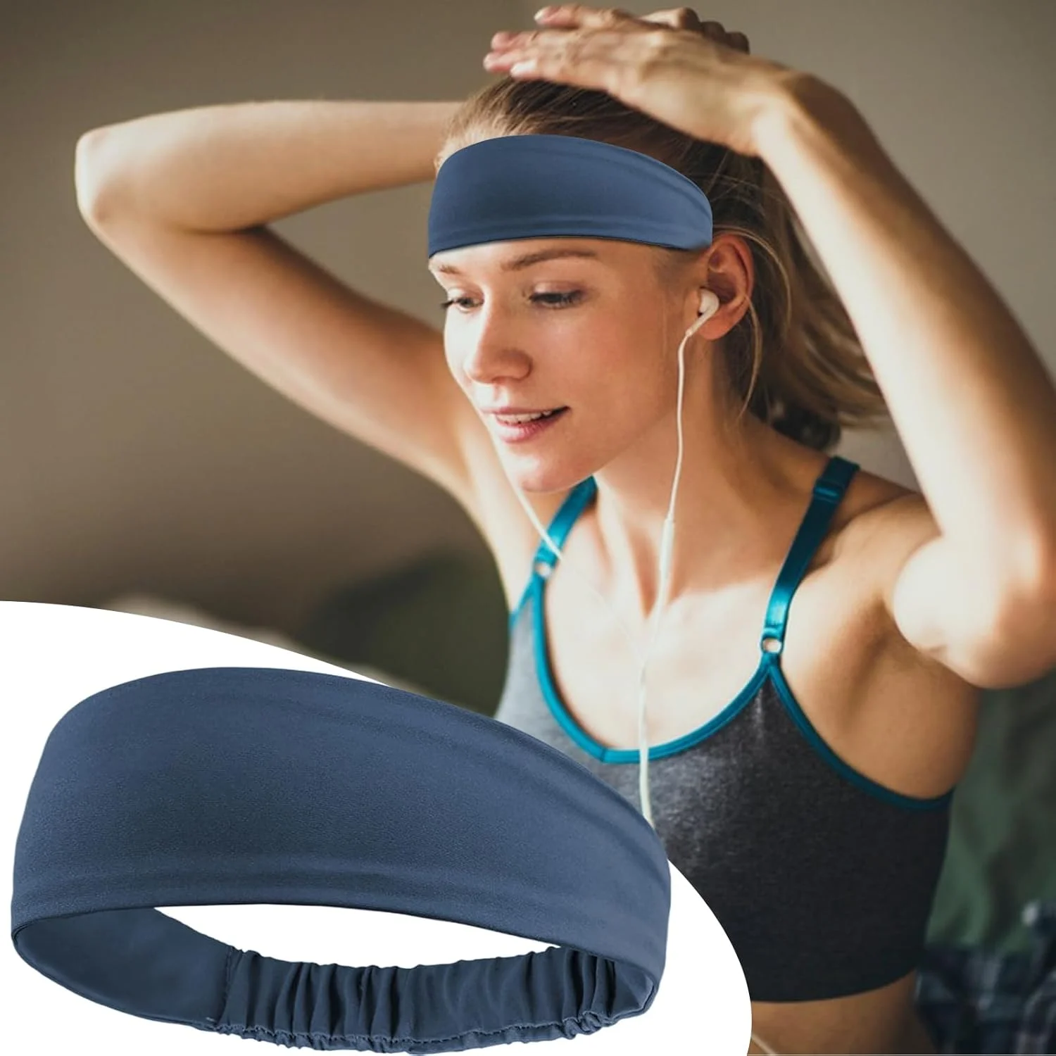 هدبند ورزشی مردانه | هدبند دویدن زنانه - هدبند ورزشی برای باشگاه، دویدن، دوچرخه سواری، تناسب اندام در فضای باز، ساحل، پیاده روی روزانه، زنانه و مردانه، استفاده در محیط های سرپوشیده هدبند ورزشی مردانه | هدبند دویدن زنانه - هدبند ورزشی برای باشگاه، دویدن، دوچرخه سواری، تناسب اندام در فضای باز، ساحل، پیاده روی روزانه، زنانه و مردانه، استفاده در محیط های سرپوشیده