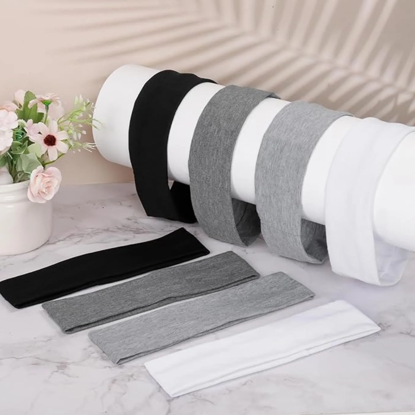 4 عدد هدبند کشی نرم نخی ورزشی، هدبندهای الاستیک برای مردان و زنان، هدبند نازک تابستانی برای یوگا، دویدن، دوچرخه سواری، اکسسوری موی فشن 4 عدد هدبند کشی نرم نخی ورزشی، هدبندهای الاستیک برای مردان و زنان، هدبند نازک تابستانی برای یوگا، دویدن، دوچرخه سواری، اکسسوری موی فشن