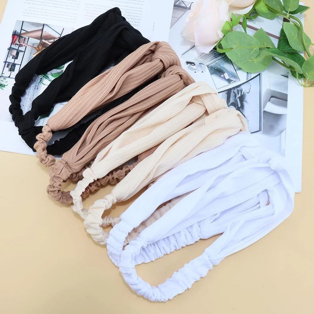 بسته 8 عددی هدبند زنانه، هدبند موی زنانه ضد لغزش، کش موی نرم گره دار پیچ خورده، مناسب ورزش یوگا، دویدن و سایر فعالیت های ورزشی، اکسسوری مو زنانه 05 بسته 8 عددی هدبند زنانه، هدبند موی زنانه ضد لغزش، کش موی نرم گره دار پیچ خورده، مناسب ورزش یوگا، دویدن و سایر فعالیت های ورزشی، اکسسوری مو زنانه 05