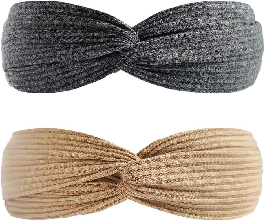 بسته 2 عددی هدبند زنانه، کشی و نرم، مناسب استفاده روزانه، تمرین، یوگا و دویدن