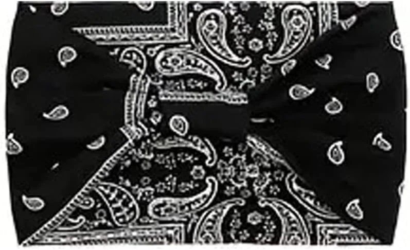 هدبند پهن زنانه طرح چاپی الاستیک مناسب ورزش و استفاده روزانه