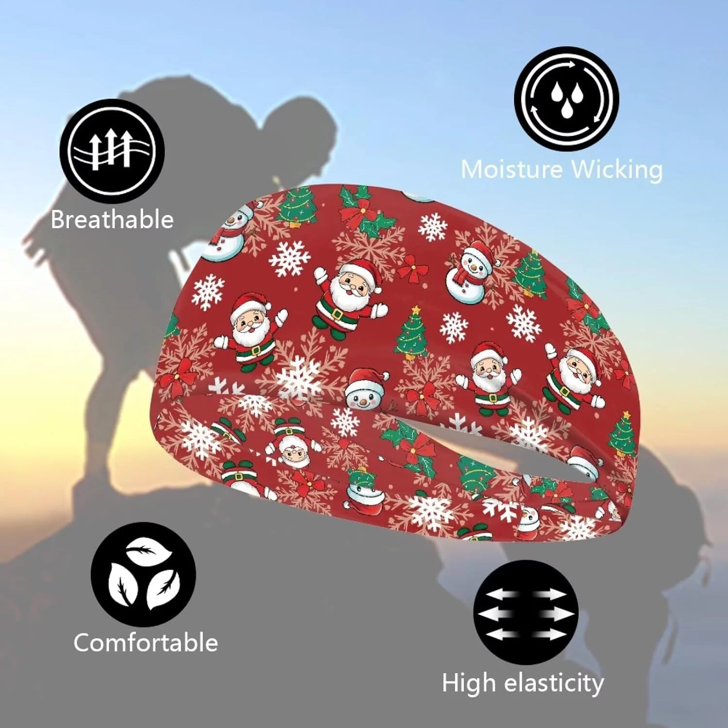 هدبند ورزشی جذب کننده رطوبت برای مردان و زنان مناسب دویدن، دوچرخه سواری، یوگا، تمرینات ورزشی و تناسب اندام