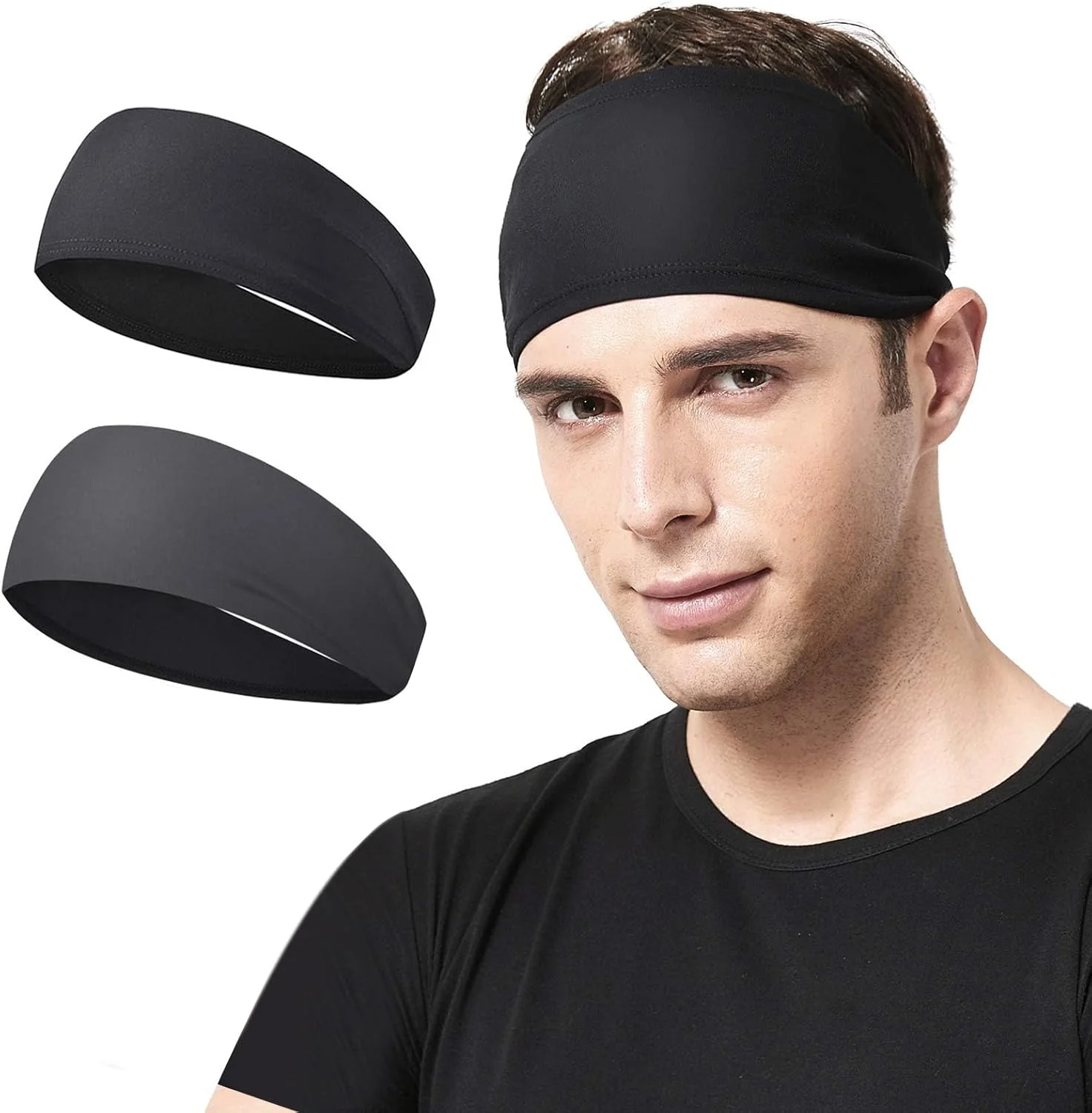 هدبند ورزشی مردانه - کشسان و جاذب رطوبت مناسب دویدن، دوچرخه سواری، بسکتبال، یوگا و فیتنس هدبند ورزشی مردانه - کشسان و جاذب رطوبت مناسب دویدن، دوچرخه سواری، بسکتبال، یوگا و فیتنس