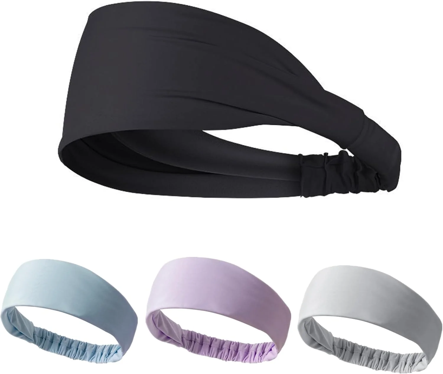 هدبند ورزشی نَشریو 4 عددی مناسب آقایان و بانوان، هدبند تمرینی، جذب کننده رطوبت و عرق برای دویدن، یوگا، فیتنس، پیاده روی، بیسبال و غیره. هدبند ورزشی نَشریو 4 عددی مناسب آقایان و بانوان، هدبند تمرینی، جذب کننده رطوبت و عرق برای دویدن، یوگا، فیتنس، پیاده روی، بیسبال و غیره.