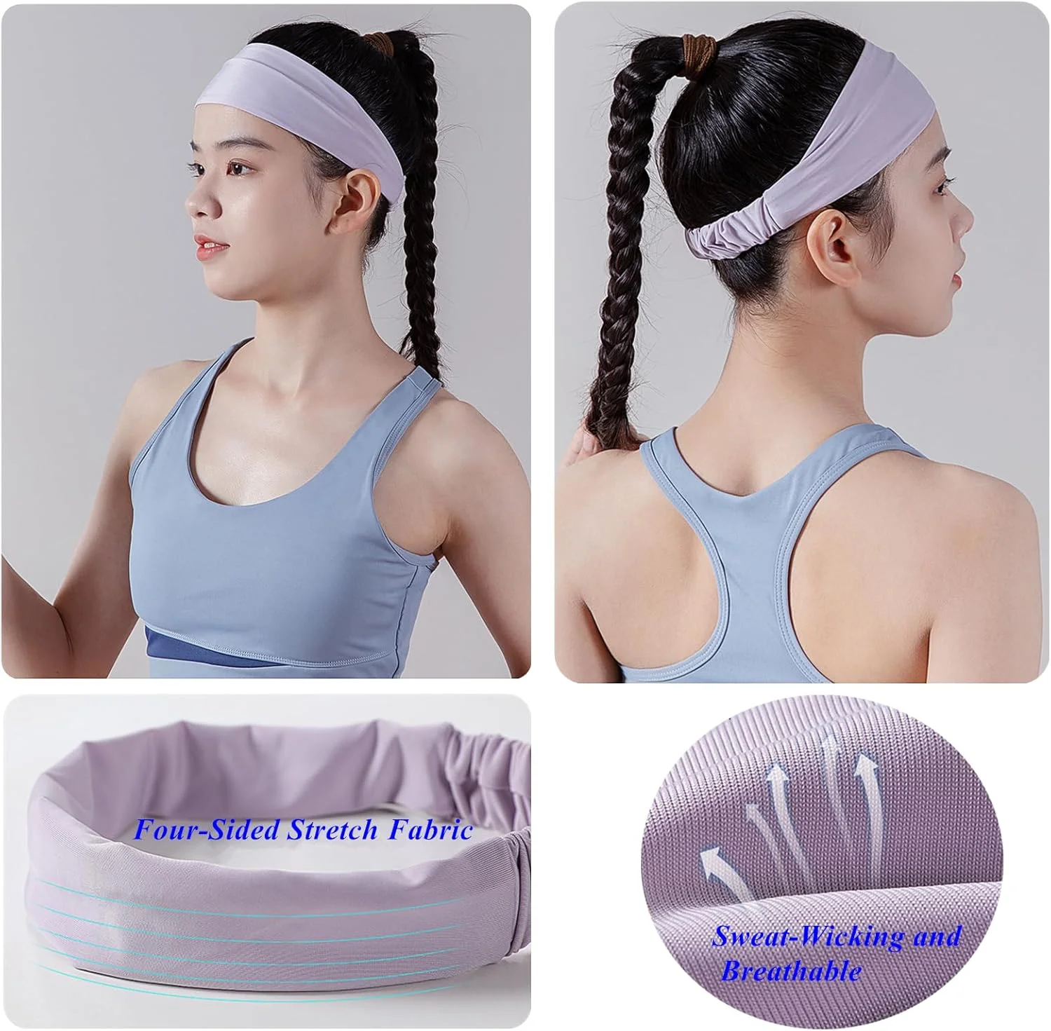 هدبند ورزشی نَشریو 4 عددی مناسب آقایان و بانوان، هدبند تمرینی، جذب کننده رطوبت و عرق برای دویدن، یوگا، فیتنس، پیاده روی، بیسبال و غیره. هدبند ورزشی نَشریو 4 عددی مناسب آقایان و بانوان، هدبند تمرینی، جذب کننده رطوبت و عرق برای دویدن، یوگا، فیتنس، پیاده روی، بیسبال و غیره.