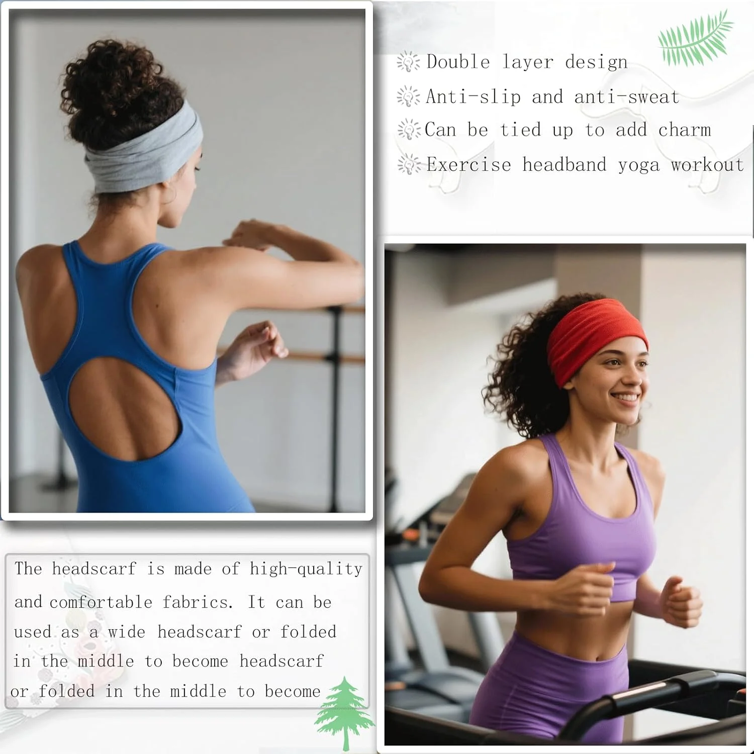 هدبند زنانه، عرض 10 سانتی متر، بسته 6 عددی کشسان، لوازم جانبی مو برای تمرین یوگا ضد لغزش، هدبند زنانه برای استفاده روزمره، مشکی، سفید، خاکستری هدبند زنانه، عرض 10 سانتی متر، بسته 6 عددی کشسان، لوازم جانبی مو برای تمرین یوگا ضد لغزش، هدبند زنانه برای استفاده روزمره، مشکی، سفید، خاکستری