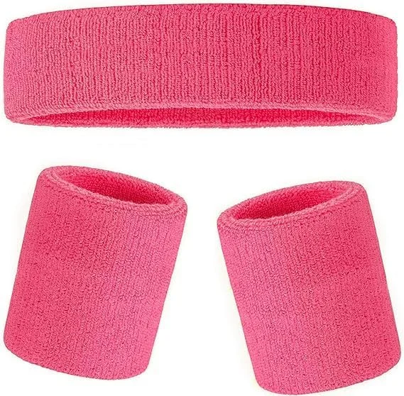 ست ۳ عددی هدبند و مچ بند ورزشی مردانه و زنانه ZELLYA، کشی، تنفسی، ضد لغزش، محافظ مچ دست، راحت و ضد عرق (صورتی) ست ۳ عددی هدبند و مچ بند ورزشی مردانه و زنانه ZELLYA، کشی، تنفسی، ضد لغزش، محافظ مچ دست، راحت و ضد عرق (صورتی)