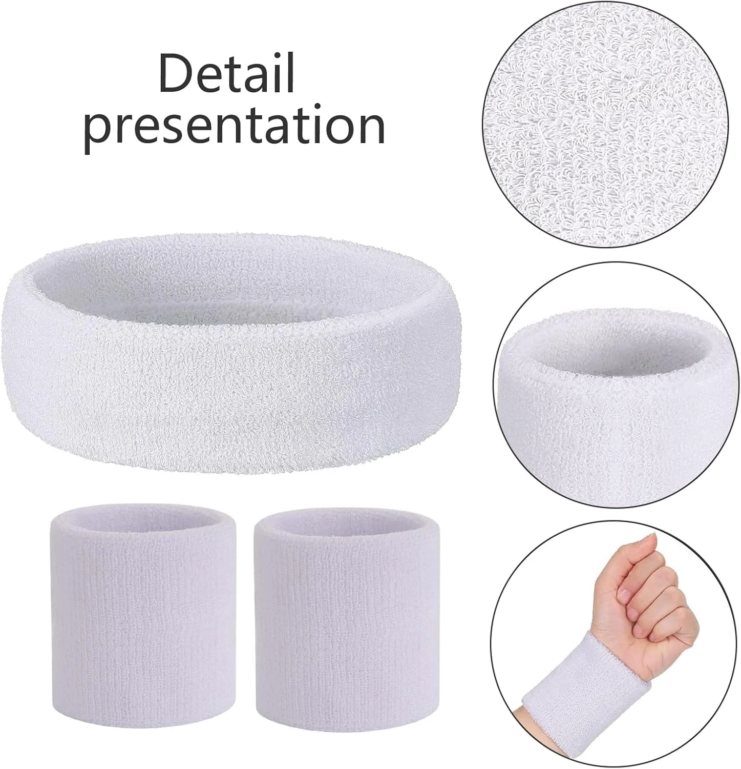 ست مچ بند و هدبند ورزشی YILANJIN، شامل 3 هدبند و 6 مچ بند برای مردان، زنان و کودکان، هدبند ورزشی الاستیک جاذب رطوبت برای باشگاه، یوگا، تنیس، دویدن ست مچ بند و هدبند ورزشی YILANJIN، شامل 3 هدبند و 6 مچ بند برای مردان، زنان و کودکان، هدبند ورزشی الاستیک جاذب رطوبت برای باشگاه، یوگا، تنیس، دویدن