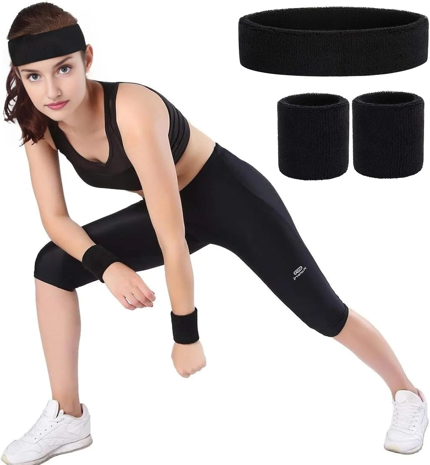 ست مچ بند و هدبند ورزشی YILANJIN، شامل 3 هدبند و 6 مچ بند برای مردان، زنان و کودکان، هدبند ورزشی الاستیک جاذب رطوبت برای باشگاه، یوگا، تنیس، دویدن ست مچ بند و هدبند ورزشی YILANJIN، شامل 3 هدبند و 6 مچ بند برای مردان، زنان و کودکان، هدبند ورزشی الاستیک جاذب رطوبت برای باشگاه، یوگا، تنیس، دویدن