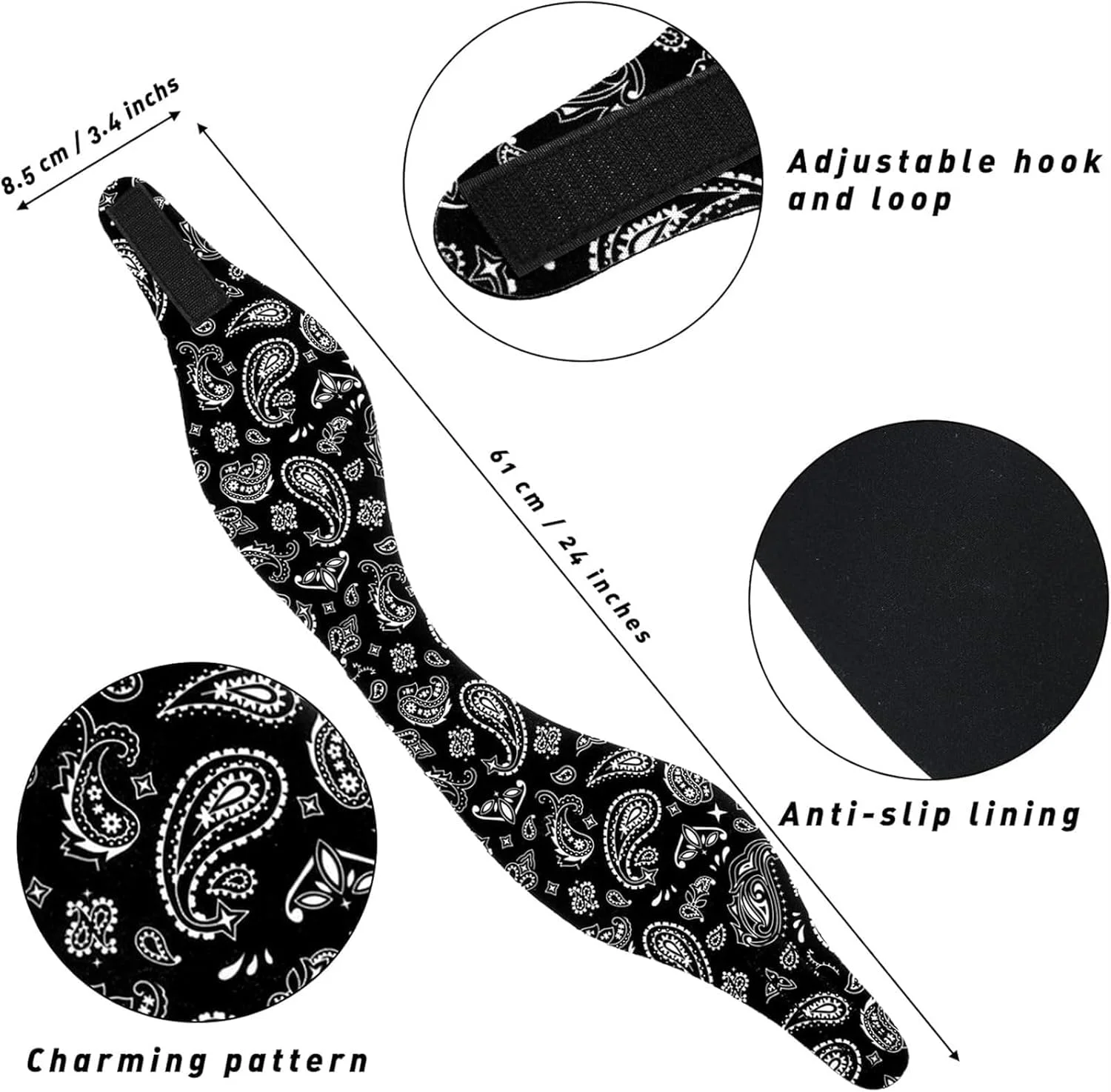 هدبند شنا فروشگاه سفید، 4 عدد، هدبند گوش شنا قابل تنظیم، محافظت از گوش در برابر آب برای کودکان و بزرگسالان، مناسب موج سواری، حمام و قایق سواری هدبند شنا فروشگاه سفید، 4 عدد، هدبند گوش شنا قابل تنظیم، محافظت از گوش در برابر آب برای کودکان و بزرگسالان، مناسب موج سواری، حمام و قایق سواری