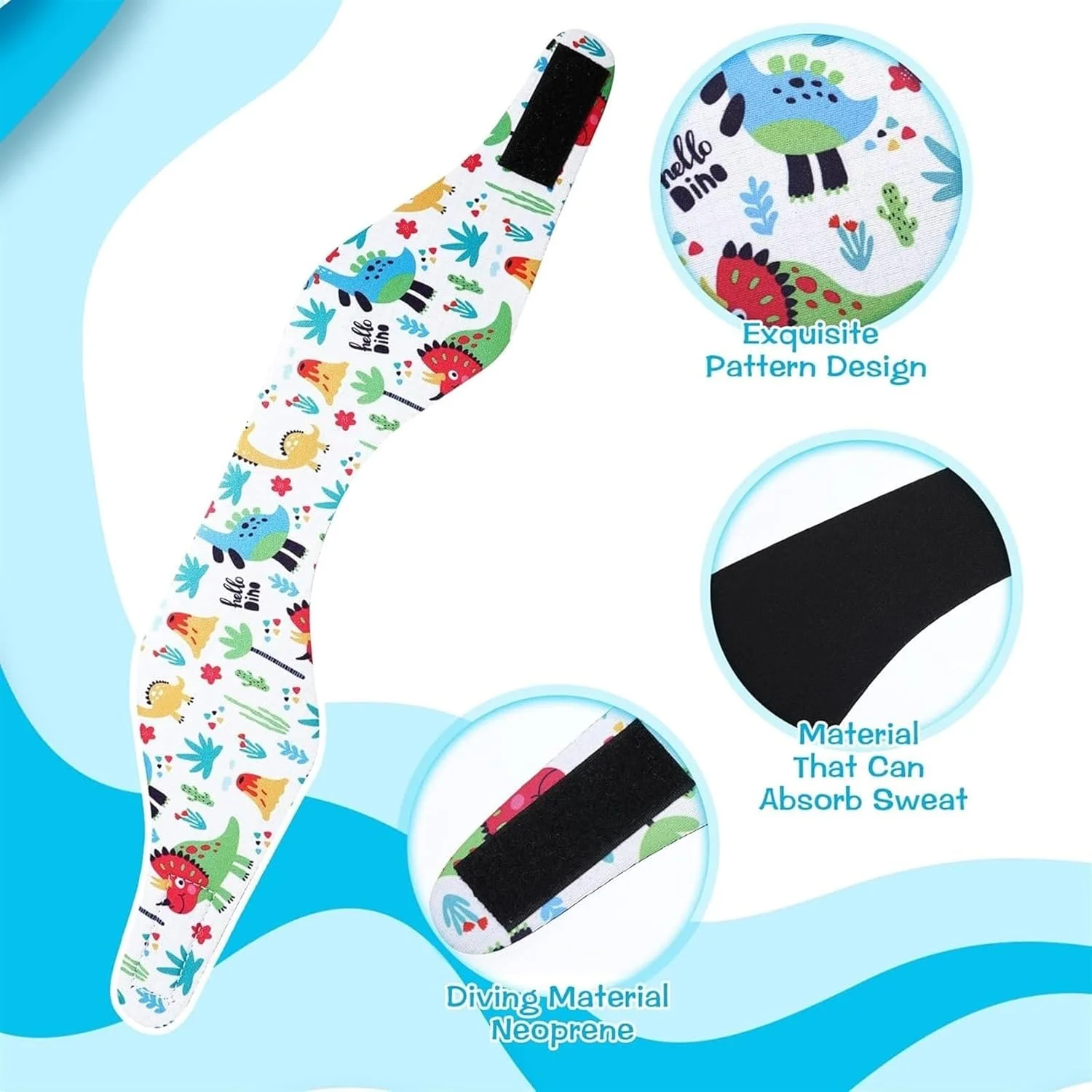 هدبند شنا THE WHITE SHOP، بسته 4 عددی، هدبند گوش شنا قابل تنظیم، محافظت از گوش در برابر آب، مناسب برای کودکان و بزرگسالان، موج سواری، حمام و قایقرانی هدبند شنا THE WHITE SHOP، بسته 4 عددی، هدبند گوش شنا قابل تنظیم، محافظت از گوش در برابر آب، مناسب برای کودکان و بزرگسالان، موج سواری، حمام و قایقرانی