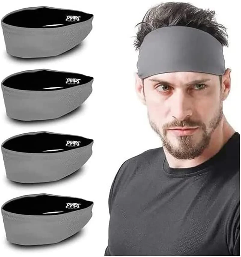 هدبند یانک унисекс بسته 4 عددی، خاکستری هدبند یانک унисекс بسته 4 عددی، خاکستری