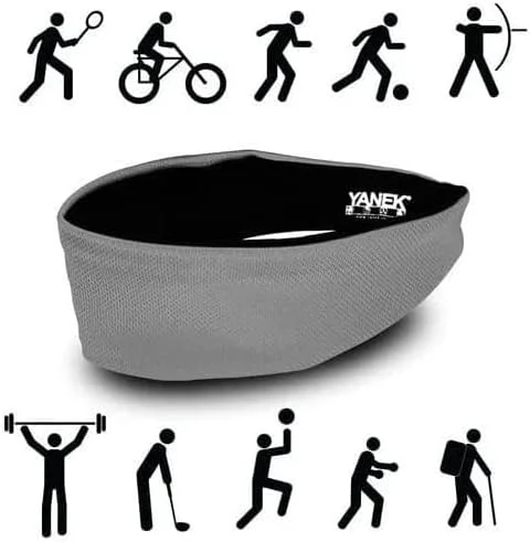 هدبند یانک унисекс بسته 4 عددی، خاکستری هدبند یانک унисекс بسته 4 عددی، خاکستری