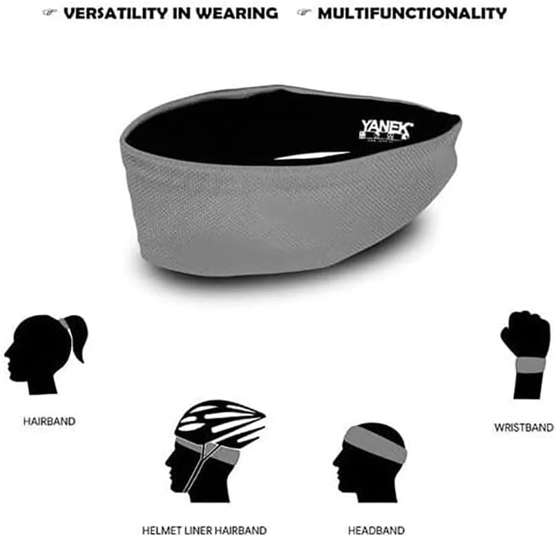 هدبند یانک унисекс بسته 4 عددی، خاکستری هدبند یانک унисекс بسته 4 عددی، خاکستری