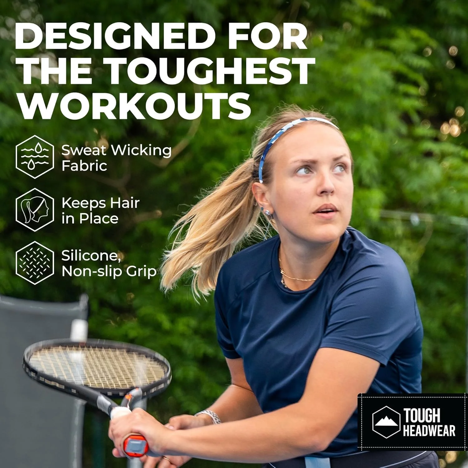 هدبند ورزشی نازک الاستیک - هدبند باریک ضد لغزش ورزشی برای زنان مردان پسران دختران بچه ها - بسته 6 عددی هدبند سیلیکونی مینی عرق گیر، عالی برای تمرینات