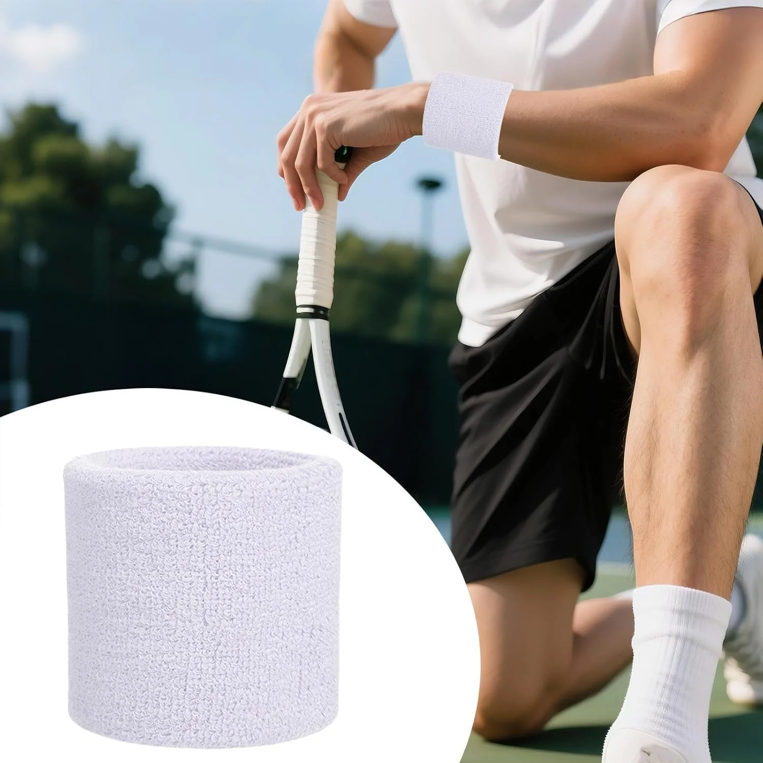 مچ بند عرق گیر - مچ بند برای بدنسازی - مچ بند عرق گیر تنفسی برای دویدن، بسکتبال، باشگاه، بولینگ، ورزشکاران زن و مرد