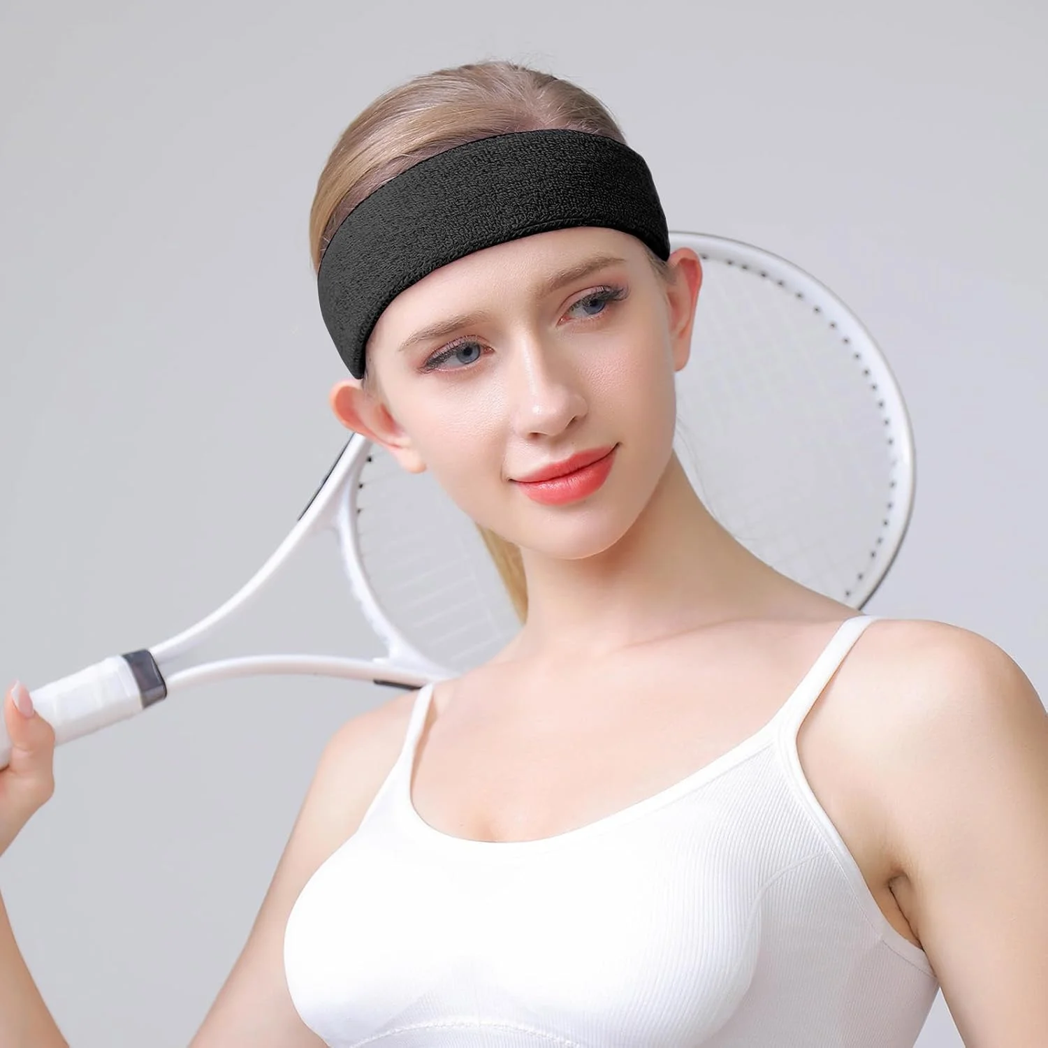 هدبند ورزشی پلی استر با قابلیت جذب عرق - خشک شدن سریع و نرم