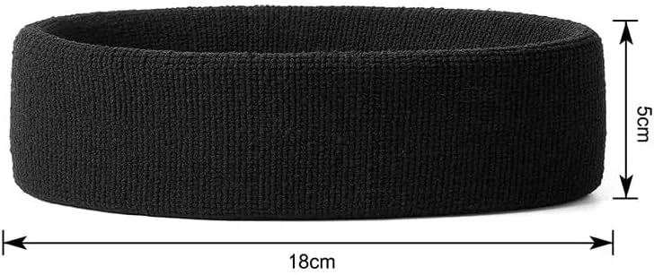هدبند ورزشی برای مردان، زنان، دختران و پسران - هدبند راحت برای باشگاه، تمرین، یوگا، فوتبال، بوکس، تنیس و دویدن - نوارهای جاذب عرق ورزشی نرم و کشسان (بسته 3 عددی)