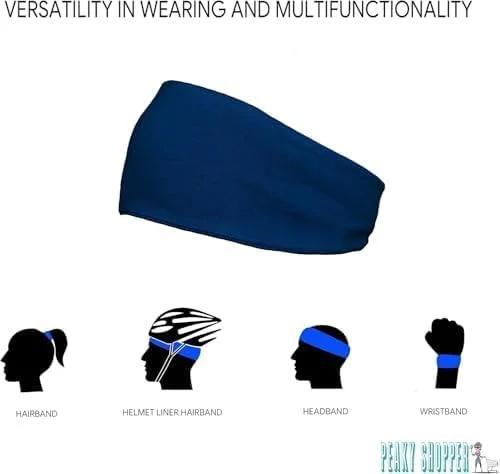 هدبند مردانه نرم نخی Shapeup بسته 4 عددی، هدبند ورزشی زنانه و مردانه، هدبند ضد لغزش مناسب ورزش، دوچرخه سواری، یوگا، تنیس، بسکتبال و غیره