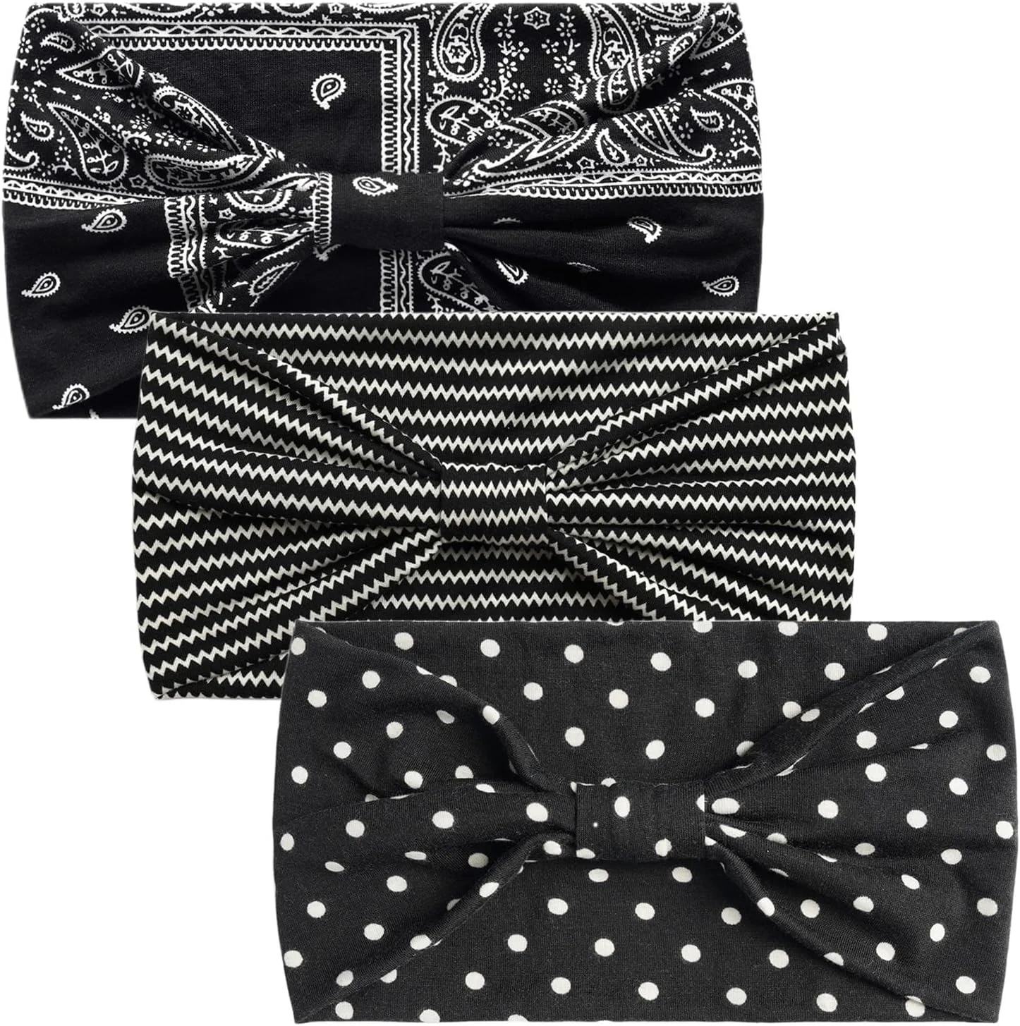 scicent 16009 هدبند تابستانی زنانه، کش مو، مناسب یوگا، ورزش و باشگاه، روسری سر، هدبند نخی پهن، اکسسوری مو