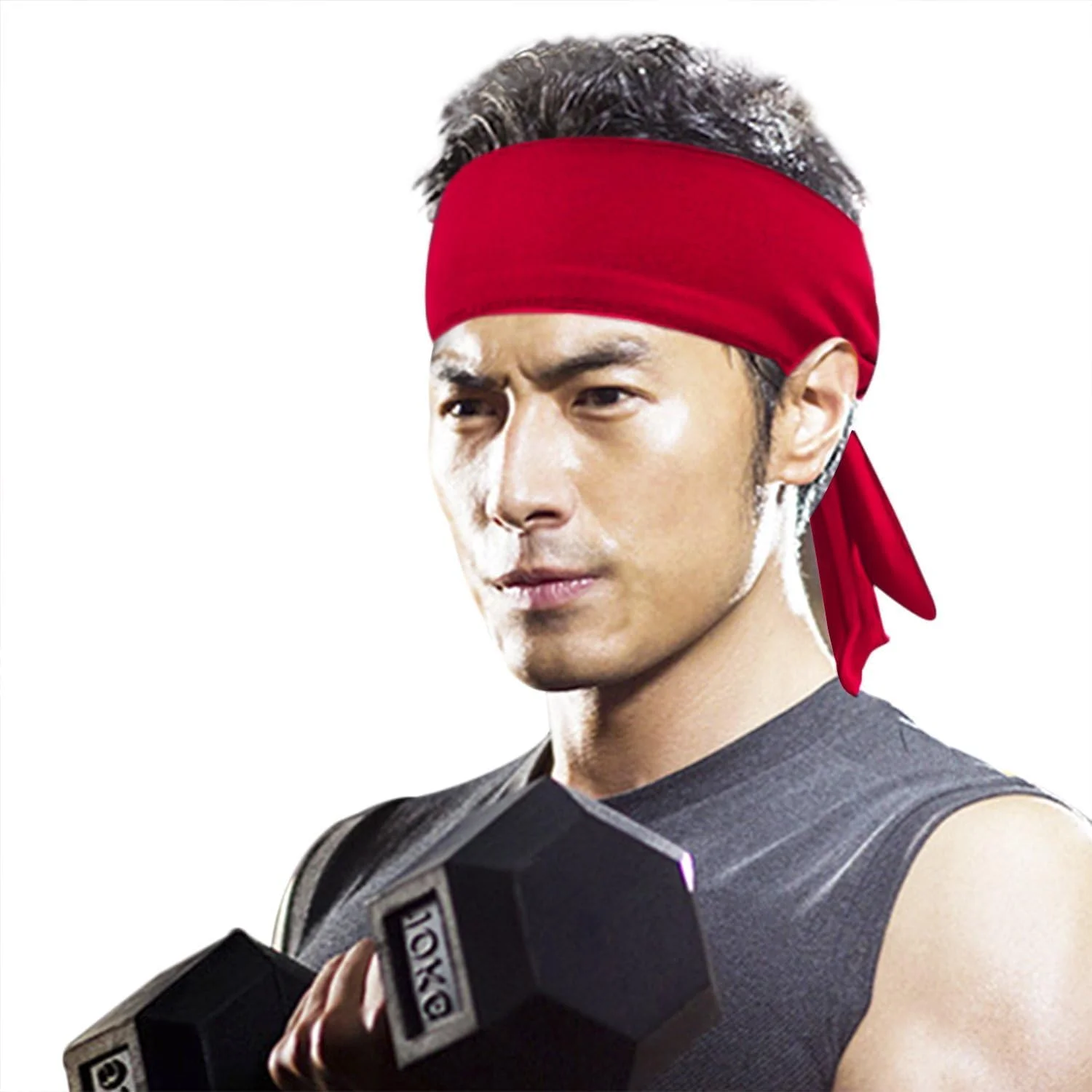 هدبند ورزشی خشک‌شونده سریع برای زنان و مردان، جذب‌کننده رطوبت، کشسان، دستمال سر و پیشانی‌بند مناسب برای تنیس، دویدن، تمرین، یوگا، باشگاه، دوچرخه‌سواری