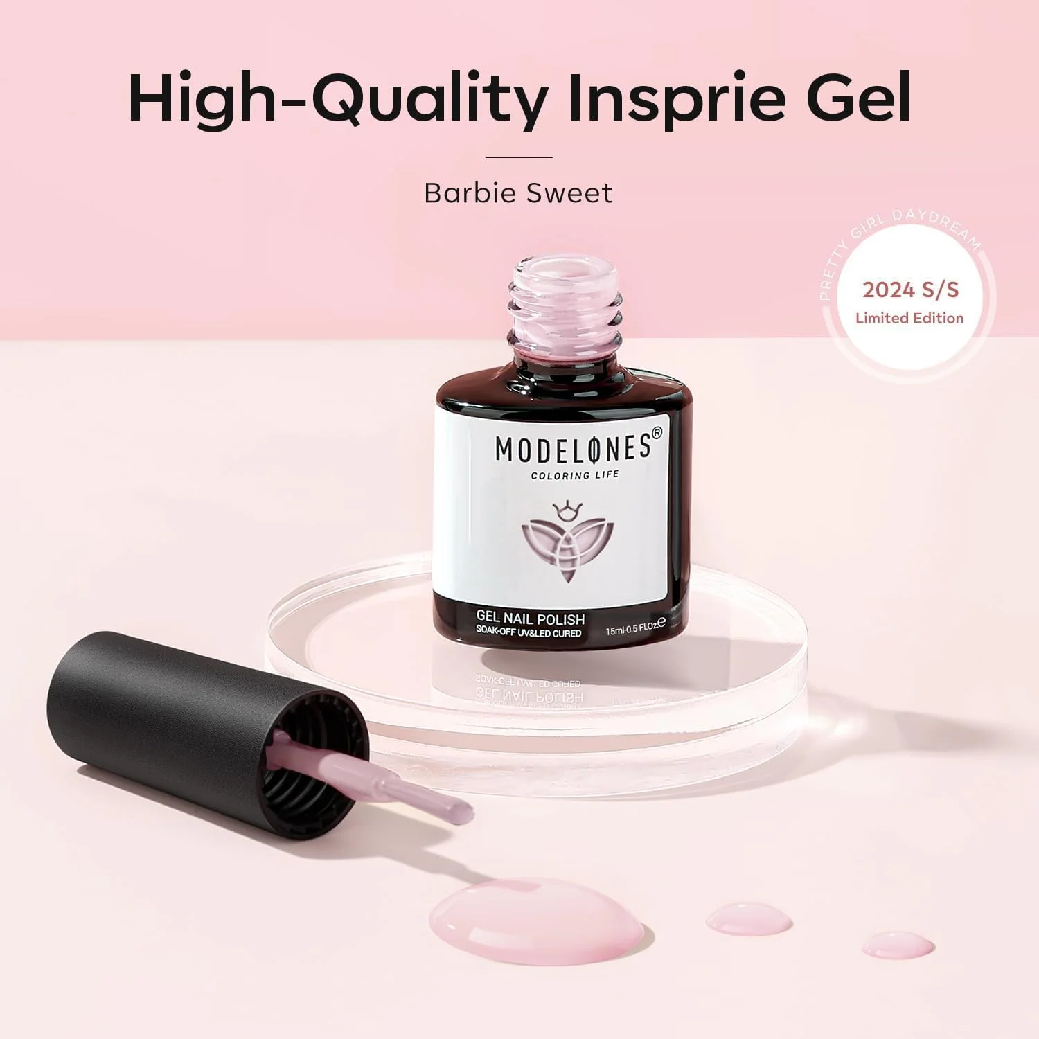 لاک ژل ناخن صورتی مدلونز، 15 میل، لاک ژل صورتی ملایم، طراحی ناخن بهاری، مناسب برای استفاده در سالن و منزل، هدیه برای خانم ها لاک ژل ناخن صورتی مدلونز، 15 میل، لاک ژل صورتی ملایم، طراحی ناخن بهاری، مناسب برای استفاده در سالن و منزل، هدیه برای خانم ها