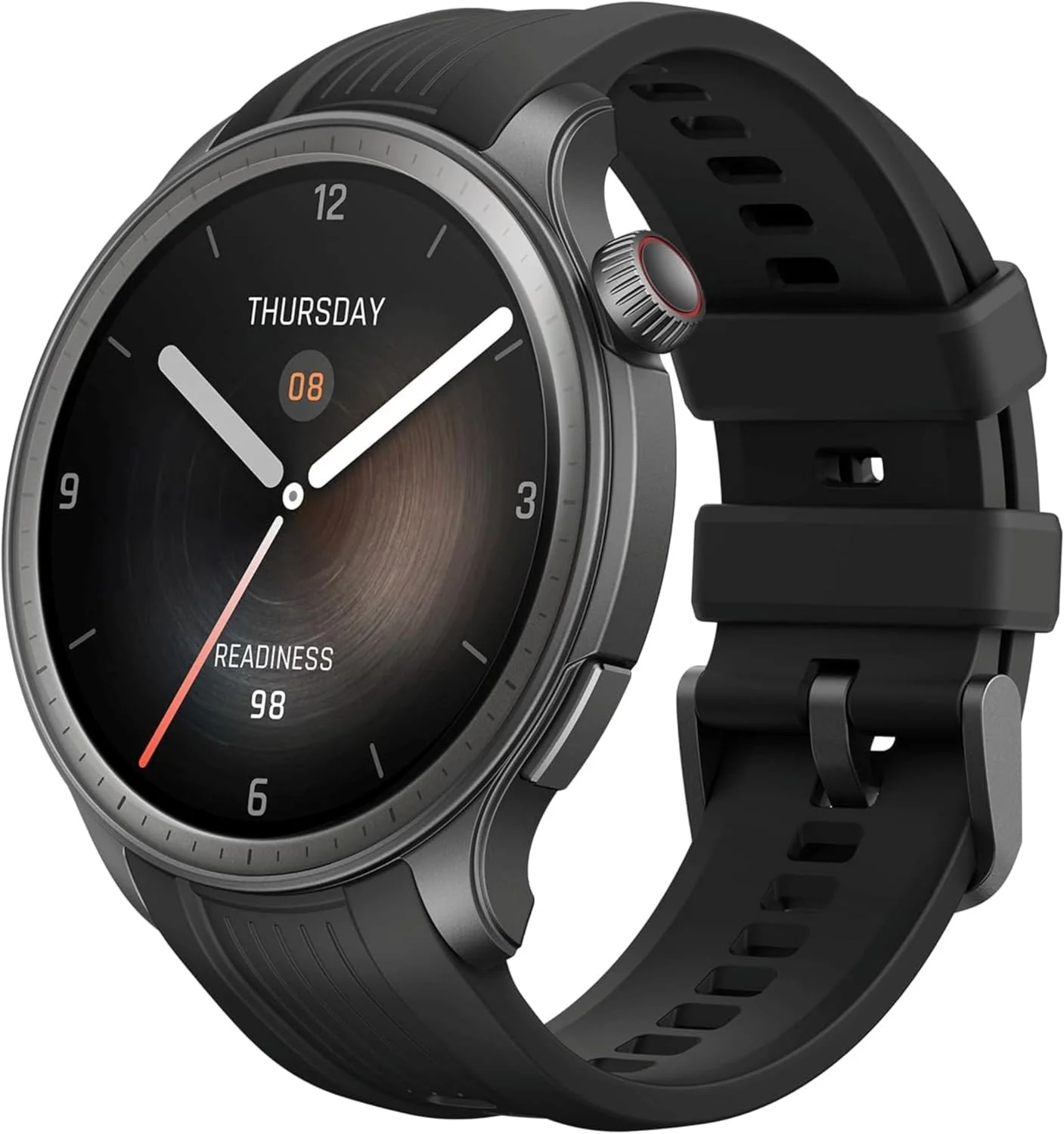 ساعت هوشمند Amazfit Balance، مربی تناسب اندام هوش مصنوعی، ردیاب خواب و سلامتی با ترکیب بدنی، GPS، الکسا داخلی، تماس های بلوتوثی، باتری 14 روزه، صفحه نمایش 1.5 اینچی AMOLED، برای اندروید/آیفون، نیمه شب
