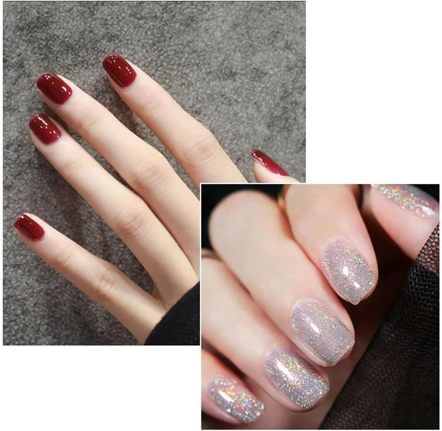 لاک ژل جامد، پالت لاک ژل جامد 16 رنگ با برس ناخن، رنگ های ژل خالص و اکلیلی برای ناخن ها، طراحی هنر ناخن، نیمه دائمی خانگی (02)